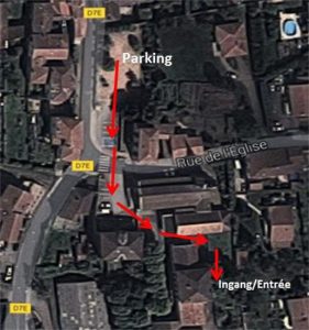 Looproute parkeerplaats - school