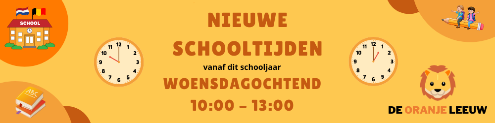 Banner nieuwe schooltijden (1000 x 250 px) Banner nieuwe schooltijden (1000 x 250 px)